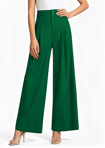 Image of PRETTYGARDEN Women's High Waisted Wide Leg Dress Pants