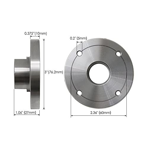 Placa de cara para torno de madera M33 x 3.5 3inch miniatura 5