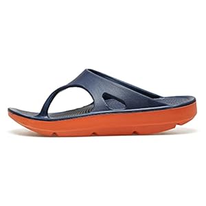 DABEIGOUZTUOXN MENS SLISTERS Riffle flop mannen dikke zolen strand schoenen boog slippers schokabsorptie slippers groot formaat (Color : Blue, Shoe Size : 12)