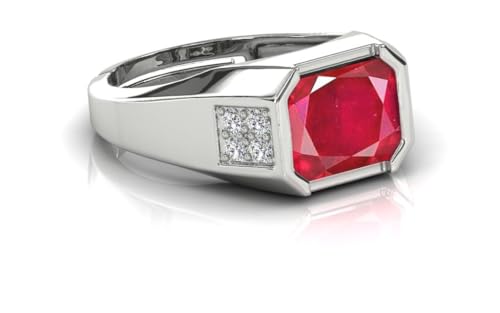 Bague en argent et rubis 10 carats, l'excellence de la joaillerie fait main