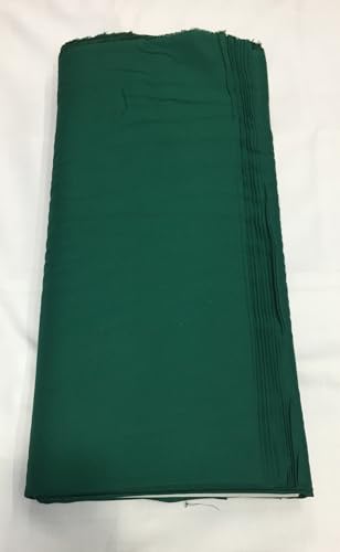 Image of BKRKJ Women's Rayon Cotton Unstitched Fabric by Meter for Sewing Suit Salwar Chudidar Patiyala Kurti Shirt Kameez Blouse Kurta Pyjama (5 Meter, Dark Green)