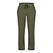 Men's Fashion Sweatpants Spring Loose Fit Athletic Pants with Side Stripes Comfortable for Casual and Sports Wear（Army Green，Large）