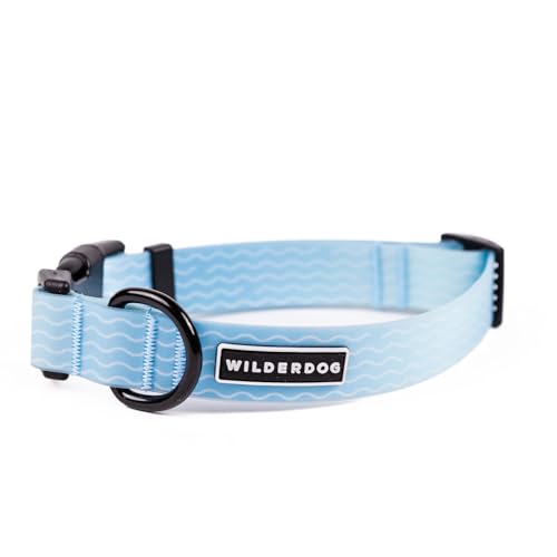 Image of Wilderdog Waterproof Dog Collar - Repels Water & Dirt - Medium 13 inch-18 inch - Saltwater