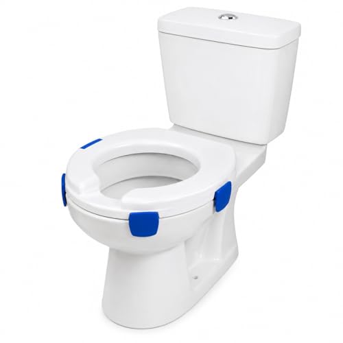 Zenith Rehausseur WC en Plastique Robuste, 150 kg Maximum, Hauteurs Disponibles 5, 10 et 15 cm