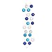 Produktbild Sema 98815 X20 Lichterkette mit 20 Kugeln aus Stoff/Baumwolle blau