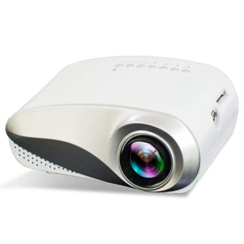 Mini Beamer,Support 1080P Full HD Mit 30000 Stunden LED,kompatibel mit TV Stick,HDMI SD AV VGA USB PS4, X-Box Android Smartphone Projektor,Weiß