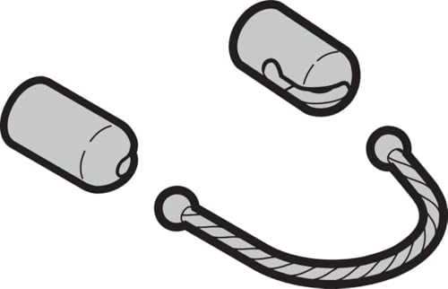 Hörmann Schlüsseldraht inkl. Schraubhülsen für HSD (Ersatzteil) - Hochglanz verchromt
