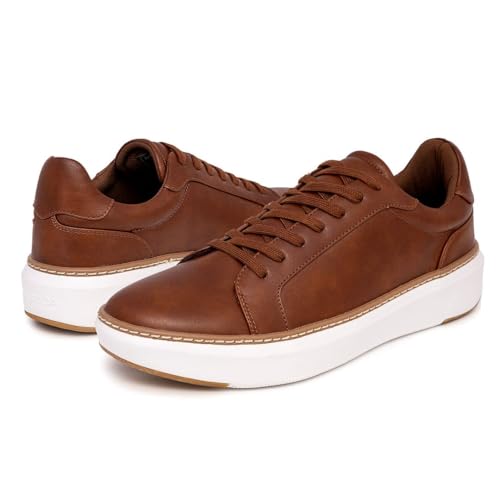 Image of Nautica Men's Casual Court Fashion Sneakers Classic Low-Top Lace-Up Shoes Comfortable Everyday Walking Style with Durable Outsole and Vegan Leather Upper