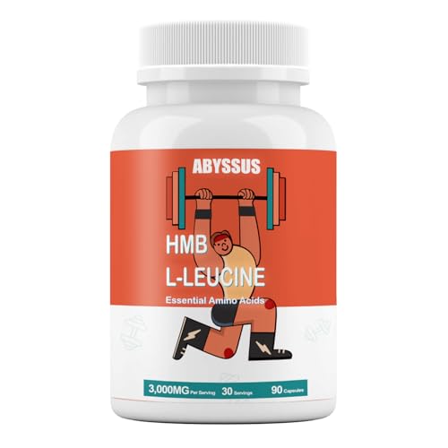 ABYSSUS HMB & Leucine Capsules 3000mg Muscle Health for Adults 90 Ct