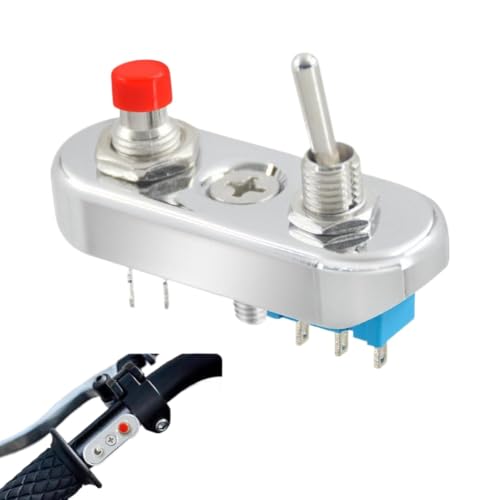 Commutateur moto universel résoud vos pannes d'interrupteur phare bouton chrome
