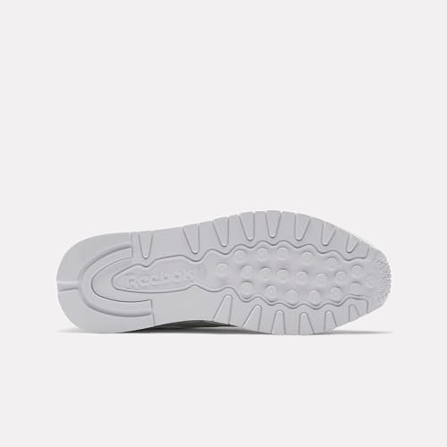 Image of Reebok Women's Classic Leather Trainers, Ftwwht Pugry2 Aciyel, 10.5 US