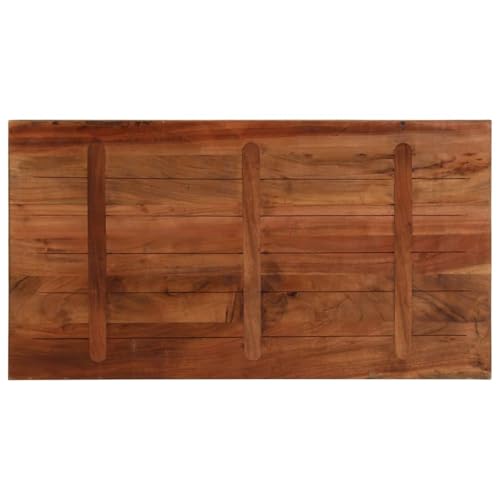 Plateau de table en bois massif vieilli et rustique de 110x50cm