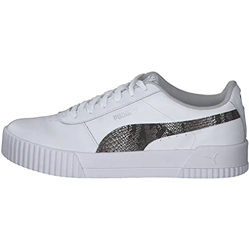 Image of Puma womens Carina L Snake FS Low Boot Puma White-Gray Violet-Puma Silver 4 UK (38238402)