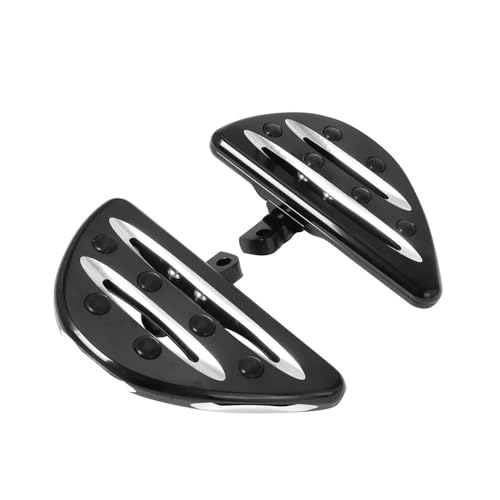 Repose-pieds arrière argentés pour passager de moto Softail Heritage