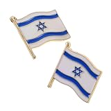 Gatuida 2 Stück Israelische Flaggen brosche Metalllegierung Langlebige Anstecknadeln mit Patriotischem Symbol für Kleidung Rucksäcke Partys und Gedenkveranstaltungen Sammelwürdiges