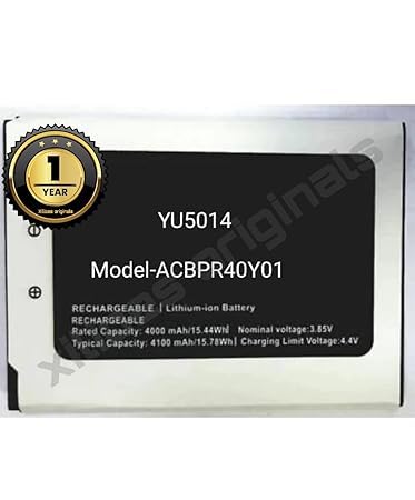 Image of ACBPR40Y01 Battery for yureka yu aace 5014 Mobile Battery with 1 Year Warranty** (V310)
