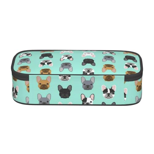 Image of Dog French Bulldog Pencil Case Organizer Big Capacity Pencil Pouch Stationery With Zipper School Supplies Pencil Bag For Girls Boys Office, j56tsd