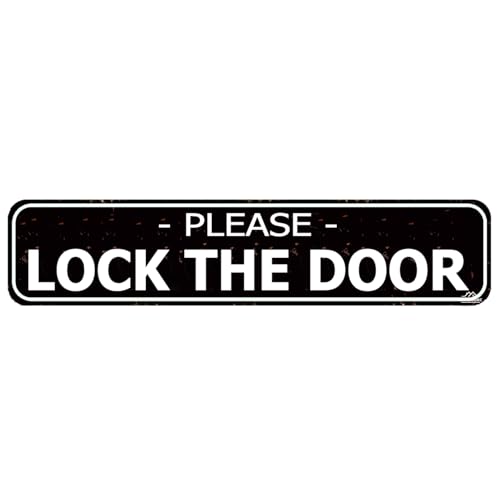 Panneau de porte Please Lock the Door idéal pour sécuriser votre maison et vos bureaux