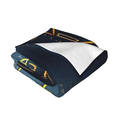 Couverture lavable formule mathématique jaune pour canapé et lit - 3