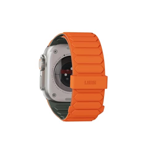 Image of Urban Armor Gear UAG Pathfinder Silicone Double Side Reversible Magnetic Watch Strap Designed for Apple Watch (49mm / 46mm / 45mm / 44mm) (Series 4-11 / Ultra 3 /2 / Ultra /SE / SE2) (Watch NOT Included)
