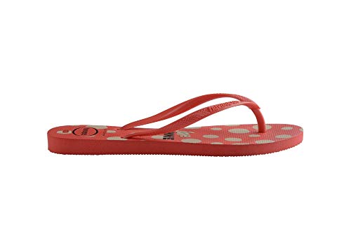 Chinelo Slim Disney, Havaianas, Meninas, Vermelho Crush, 27/28