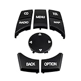 Multimedia IDrive Knob Control Button Fits for BMW 1 3 5 X1 X3 X5 X6 Series BMW F20 F22 F30 F34 F36 F10 F02 F06 F25 F15 Replaces 6582 9206 446-C Menu Cap Knob Button (Model A)