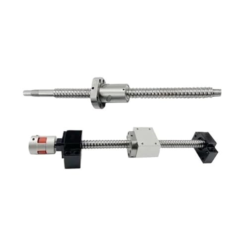 Metal Ball Screw nut end Processing Ball Screw Set 300-1000mm SFU2510 C7 End Machined BKBF20 End Support Coupling Accessories(350mm)