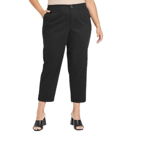 Ava & Viv Women's High-Rise Ankle Tapered Pants -