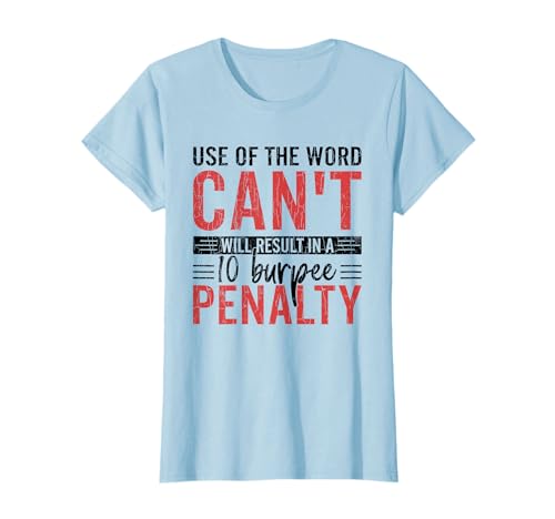 El uso de Word Can't Funny Personal Trainer Ejercicio Gráfico Camiseta
