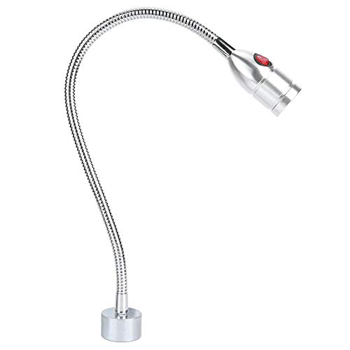 Chiciris 3W Flexible Gooseneck Lamp, Led Desk Lamp, Home Sewing Machine Light With Magnetic Base, Flexible Gooseneck Eye Protection Work Lamp For Machine Tools Workbench Reading Lamp #TOP1