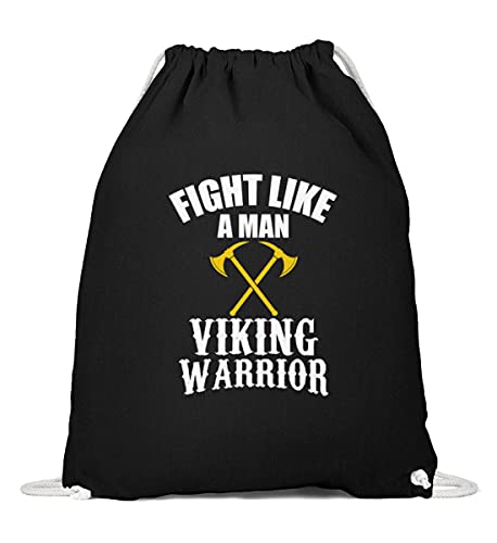 Bolsa de algodón de gimnasia con diseño de Guerrera Vikinga