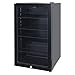 Igenix 98L Under Counter Drinks Fridge, Glass Door Refrigerator with Lock, 0–10°C, Compact Beverage Cooler, Reversible Door, IGBF098UCB, Black