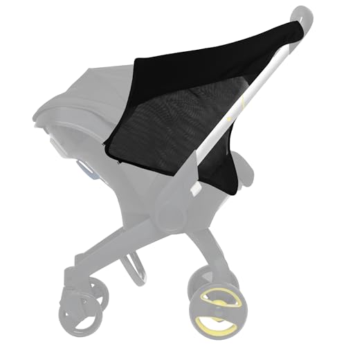 Image of LuQiBabe Baby Sunshade Extension Compatible with Doona Car Seat Stroller Sunshade Extension UV Protection 360 Sun Shade Cover Use for Doona Car Seat Cover Replacement Baby Stroller Sun Protection