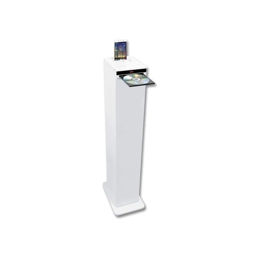 INOVALLEY HP32-CD-W Torre audio Bluetooth - Lettore CD - Bianco