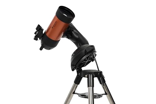 Celestron 11049 NexStar 4SE Computerised Maksutov-Cassegrain Telescope with Fully Automated Mount, SkyAlign Technology and XLT Coating, Black/Orange