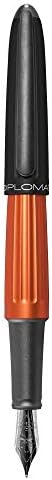 DIPLOMAT – Penna stilografica Aero, M, con confezione regalo, colore arancione e nero
