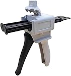 50ml AB Epoxy Glue Gun 1:1 Ratio Manual Dual Cartridge Adhesive Dispenser for 2-Part Glue Lightweight Applicator for DIY, Crafts, Repair Fits Standard 50ml Cartridges