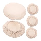 OFFSCH Tapa De Frasco De Tela para Almacenamiento Funda De Algodón para Cubrir Frascos 5 Unidades