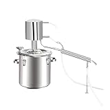 NuoNxuo アロマ蒸留器 蒸留装置 12/22L ステンレス鍋 ストーブ・ガス・IH対応 精油 芳香 ホーム蒸留器 家庭用 蒸留水生成器 ワイン醸造設備 ワイン造りセット DIY 醸造装置(12L)