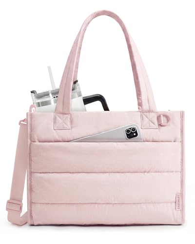 Image of bagsmart Laptop Tote Bag for Women, Lightweight 14" Crossbody Tote