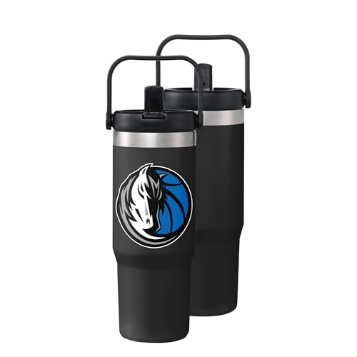 FOCO Dallas Mavericks NBA 30 oz Solid Tumbler with Straw