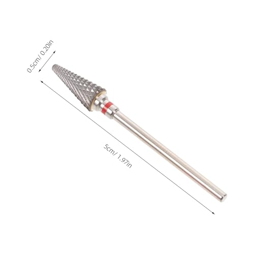 2PCS Punta de Taladro de Acero de Tungsteno Cónica para Uñas miniatura 7
