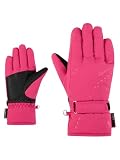 Ziener Mädchen LAMONIA-Z Ski-Handschuhe/Wintersport | Primaloft, wasserabweisend, PFC frei, pop pink, 6