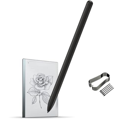 Stylo stylet pour Remarkable 2, Remarkeble Marker Plus Pen, Stylo Numérique Accessoire Dessin, Stylet Remarquable sans Caoutchouc, avec Pointes/Stylet Gratuits (Noir)