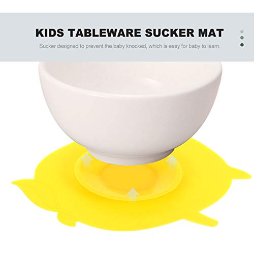 Toddmomy Jogo americano infantil de silicone para alimentação de bebê com sucção tapetes de comida p