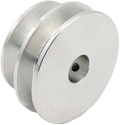 1PCS Aluminum Alloy 40&50MM Double Groove Pulley 8-20MM Fixed Bore V-Shape Pulley Wheel for Motor Shaft Drive (15MM Hole Dia)