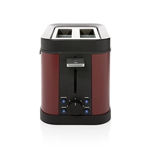 Brabantia D2-2RD Toaster - 900 W - 2 extra breite Schlitze - 7 Gitterpositionen - Auftaufunktion - Heizfunktion… – Bild 3