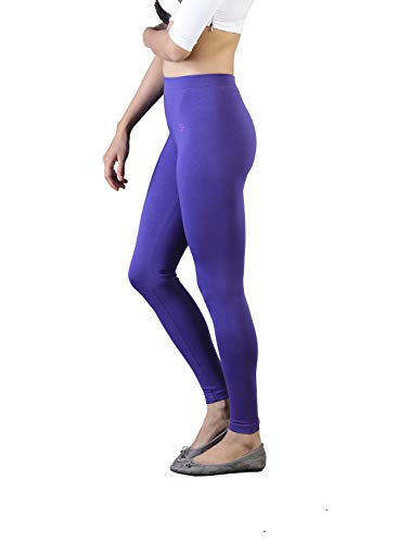 Image of TWIN BIRDS Super Stretchable Cotton Elasthane Fabric Ankle Length Leggings for Women