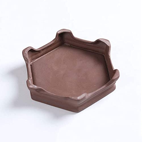 Pot de fleur en sable violet avec base pour eviter les fuites d'eau