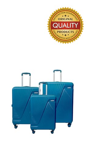 Image of Safari Zion Trolley Bag for Travel with 7.5 Years Warranty (Dark Green, Set of 3)